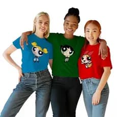 Kit 3 Camisetas Combinando Melhores Amigas Academia Meninas Garotas Poderosas Lindinha Docinho Florzinha 100% Algodão