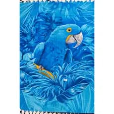 Canga Praia Saída Beach Piscina Pareo 160x110cm Toalha 100%Poliester Grande Feminina Colorida Aves Verão