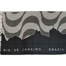 Pareo Canga Saída Praia Piscina Painel 160x110cm Toalha 100% Poliéster Grande Colorido Pontos Turísticos Verão