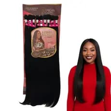 Cabelo Aplique 9 Telas 80cm 320g Liso Bio Fibra Entrelace Mega Hair Alongamento Natural Profissional Feminino