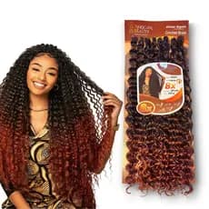Cabelo Orgânico Oásis Cacheado 320g 65cm Natural Leve Brilho Suave Fibra Premium Crochet Braid