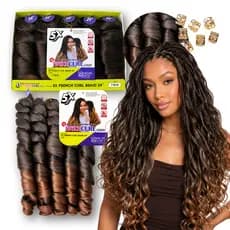 Cabelo French Curl 400g Jumbo Crochet Tranças Boho Braids Cachos Gypsy Braid
