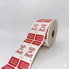 Lacre Adesivo De Segurança Ideal Para Delivery Inviolável prova D'água Personalizado Feito Com Amor