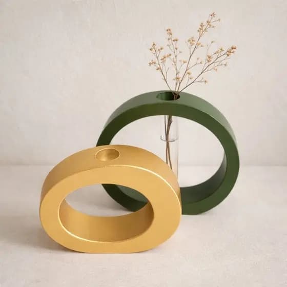 Dupla Vasos Decorativos Com tubo Hidropônico para arranjo floral Kit Vaso decorativo