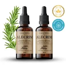 Kit 2 Óleos Vegetal de Alecrim 30ml 100% puro | Crescimento e Fortalecimento Capilar