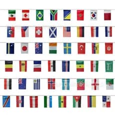 2026 Bandeiras Da Copa Do Mundo De 48 Países Diferentes De Corda bar Restaurante Fãs Decoração Bandeira