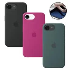 Capa Capinha Case Silicone Com Interior Aveludado Anti-Risco Para iPhone 16E 16 E - Linha Premium