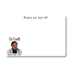 Quadro Lousa Magnética Dr. Now Quilos Mortais Foco na Dieta  Imã de Geladeira c/ Caneta Escreve e Apaga
