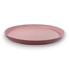 Prato Raso Rosa 27cm Melamina – Prato de Plástico Para Mesa e Refeições