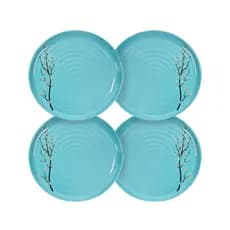 Kit 4 Pratos de Mesa Sakura Tiffany 27cm Melamina – Ideal para Mesa Moderna e Refeições Elegantes