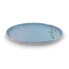 Prato de Mesa Sakura Azul 27cm Melamina – Prato Raso Azul Psicodélico