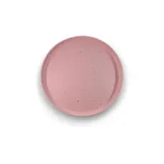 Prato Raso Rosa Melamina 19cm – Prato de Plástico Para Sobremesa e Entradas