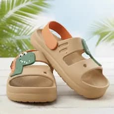 Papete Infantil R Dino Sandália Confortável Macia Escolar Férias Modelo Novo