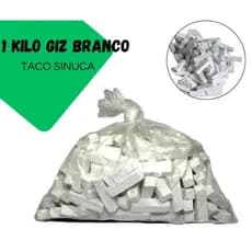 GIZ BRANCO PARA TACO DE SINUCA BILHAR SNOOKER 1 KILO