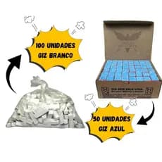 100 giz branco 50 giz azul Para Taco Bilhar Sinuca Snooker Bar Kit 7 Belo