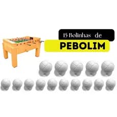 Bolinha Pebolim Pesada – Kit 15 Unidades • Alta Durabilidade • Para Mesa e Totó