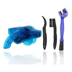 KIT Bike com 4 Peças de Ferramentas Para Limpeza de Corrente Catraca Cassete Bicicleta