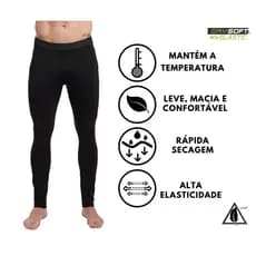 Calça Térmica Segunda Pele Compressão Esportiva Futebol Corrida Academia Ciclismo Tamanhos Normais e Plus Size Kanxa