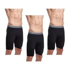 Bermuda Térmica Compressão Preta Segunda Pele Corrida Ciclismo Bike Kit com 3 Unidades Kanxa