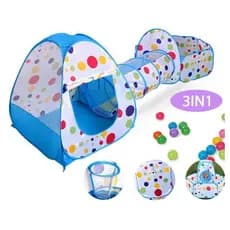 Toca tenda 3 em 1 casa infantil barraca colorida com cesta de basquete divertida, produto à pronta entrega novo