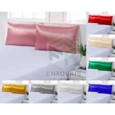 Fronha Cetim Anti Frizz ( 2 unidade ) 70x50 com ziper