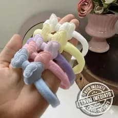 faixinhas ou Individual para cabelo de bebês recém nascidos infantil menina confortável maternidade RN combina vestido