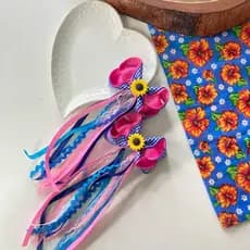 Par de laços junino/laço caipira de festa junina