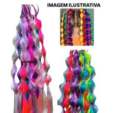 Xuxinha de cabelo trança Colorido Para Copa Do Mundo