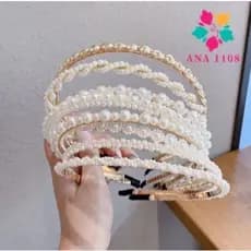 5,10,15 PCS Tiaras Delicada Feminina Lembrancinha Natal Pérola Arco Cabelo（3 modelos diferentes）