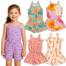 Kit 4 Macaquinhos Estampados Para Verão e Dia a Dia