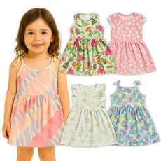 Kit 4, 8 Ou 10 Vestidos Feminino Estampas Sortidas Verão