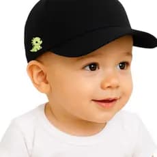 bone bebe infantil 0 a 12 meses dinossauro lateral chapeu infantil bebe