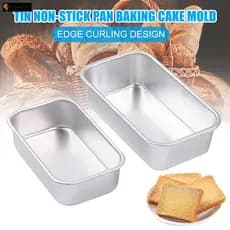 Lata De Pão De Metal Antiaderente-Assadeira Bolo Para Assadeiras Domésticas