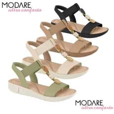 Sandalia Feminina Modare Ortopédica Elástico Conforto