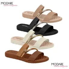 Sandalia Papete Feminina Modare Slide Massageador Confortavel Ref: 7162.332
