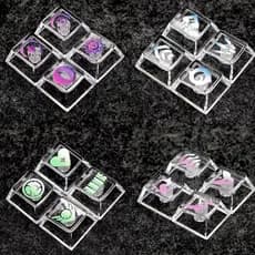 VALORANT Keycaps Cherry Profile R4 R1 4 Teclas PC Translúcido Gaming DIY Criativo Legal ISO Reyna Omen Killjoy KO Yoru J
