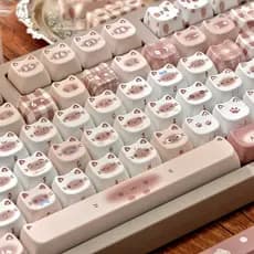 Maorbeng Siamese Cat Keycap MAO Profile 140 Teclas PBT Dye Sublimation MX Switch Aula F75 F99 RK100 Mecânico Personaliza