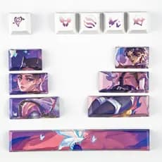 Clove Keycaps Perfil Cereja 12 Pçs PBT Sublimação De Tinta Mecânica Aula Madlion Wooting Valorant Anime DIY Criativo Leg