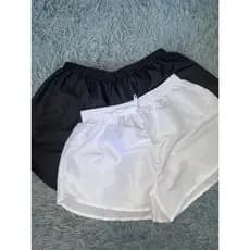 Kit 2 Shorts Feminino Tactel Moda Praia Piscina Crossfit Dia a Dia Verão Cores Variadas par