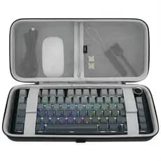 Capa De Teclado Geekria De 84 Teclas Compatível Com Keychron K2 HE , MX Mechanic Mini , Teclados Aula F75 Pro , Estojo D