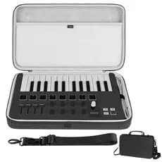 Estojo De Mão Para Controle De Teclado Geekria USB MIDI , Compatível Com Arturia MiniLab 3/MkII 25 Slim-Key , Bolsa De T