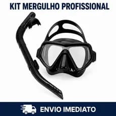 Máscara Mergulho Óculos Proteção Natação Praia Piscina Adulto Juvenil Ajustável Snorkel Respirador