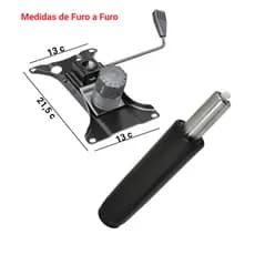Kit Flange para cadeira de escritório mais pistão classe2