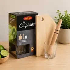 kit Caipirinha com Copo de Vidro kit caipirinha presente