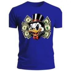 Camisetas Masculina T-Shirt algodão Casual dia a dia Tio patinhas Dollar
