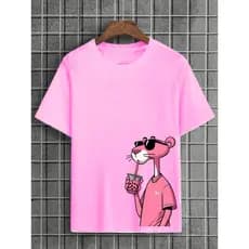 Camisa Camiseta Masculina Pantera cor de rosa
 100% Algodão - Envio Imediato