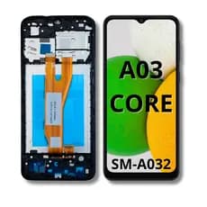 Tela Display Touch Para Galaxy A03 Core SM-A032 LCD Com Aro
