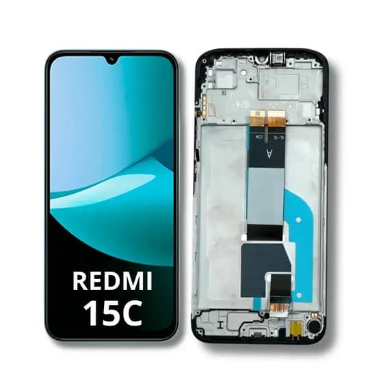 Tela Display Touch para Xiaomi Redmi 15C Com Aro Orig Vivid