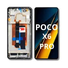 Tela Display Compatível Poco X6 Pro Amoled Com Aro Preto Orig Nacional