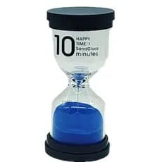 Ampulheta 10 Minutos Areia Azul Decoração Retro